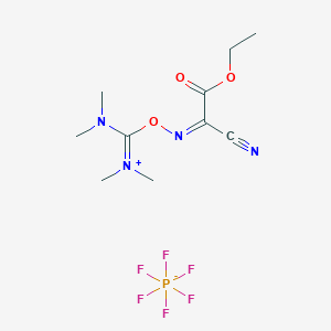 molecular formula C10H17F6N4O3P B7907850 HOTU；O-[(乙氧羰基)氰亚甲基氨基]-N,N,N',N'-四甲基脲六氟磷酸盐 