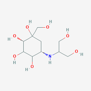 (2S,5S)-5-(1,3-dihydroxypropan-2-ylamino)-1-(hydroxymethyl)cyclohexane-1,2,3,4-tetrol