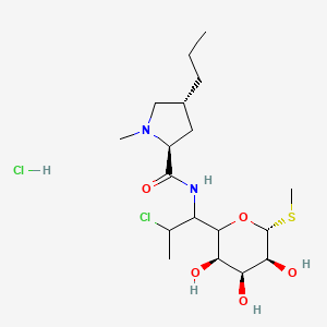 (2S,4R)-N-[2-chloro-1-[(3R,4S,5S,6R)-3,4,5-trihydroxy-6-methylsulfanyloxan-2-yl]propyl]-1-methyl-4-propylpyrrolidine-2-carboxamide;hydrochloride