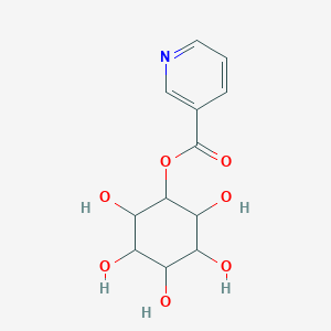 molecular formula C12H15NO7 B7907999 (2,3,4,5,6-Pentahydroxycyclohexyl) pyridine-3-carboxylate 