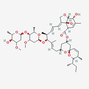 molecular formula C48H72O14 B7908003 (1'R,2R,3S,4'S,6S,8'R,10'E,12'S,13'S,14'E,16'E,20'R,21'R,24'S)-2-[(2S)-butan-2-yl]-21',24'-dihydroxy-12'-[(2R,5S,6S)-5-[(2S,5S,6S)-5-hydroxy-4-methoxy-6-methyloxan-2-yl]oxy-4-methoxy-6-methyloxan-2-yl]oxy-3,11',13',22'-tetramethylspiro[2,3-dihydropyran-6,6'-3,7,19-trioxatetracyclo[15.6.1.14,8.020,24]pentacosa-10,14,16,22-tetraene]-2'-one 