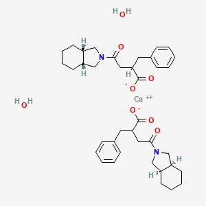 calcium;4-[(3aS,7aR)-1,3,3a,4,5,6,7,7a-octahydroisoindol-2-yl]-2-benzyl-4-oxobutanoate;dihydrate
