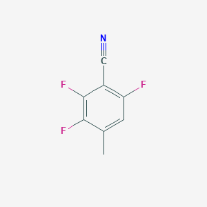 molecular formula C8H4F3N B7908081 2,3,6-Trifluoro-4-methylbenzonitrile 