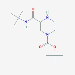 Tert-butyl 3-(tert-butylcarbamoyl)piperazine-1-carboxylate