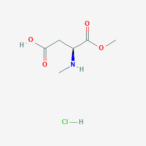 (3S)-4-methoxy-3-(methylamino)-4-oxobutanoic acid;hydrochloride