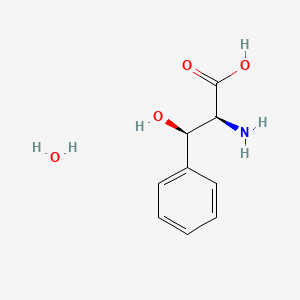molecular formula C9H13NO4 B7908236 DL-Threo-3-phenylserine hydrate, 98% 