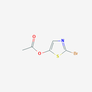 molecular formula C5H4BrNO2S B7908317 (2-Bromo-1,3-thiazol-5-yl) acetate 