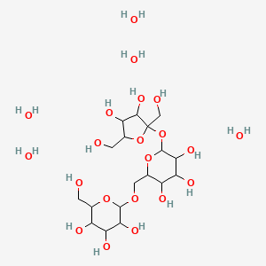 alpha-D-Glucopyranoside, beta-D-fructofuranosyl O-alpha-D-galactopyranosyl-(1.fwdarw.6)-, pentahydrate