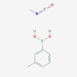 molecular formula C9H12BNO3 B7908338 Methylimino(oxo)methane;(3-methylphenyl)boronic acid 