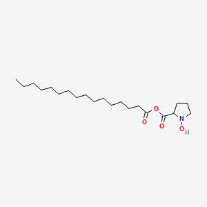 Hexadecanoyl 1-hydroxypyrrolidine-2-carboxylate