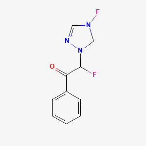 molecular formula C10H9F2N3O B7908392 2,4-二氟-2(1h-1,2,4-三唑-1-基)苯乙酮 