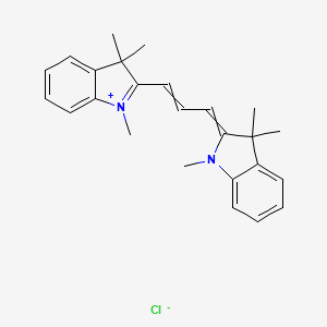 1,3,3-TRIMETHYL-2-{3-[(2Z)-1,3,3-TRIMETHYLINDOL-2-YLIDENE]PROP-1-EN-1-YL}INDOL-1-IUM CHLORIDE