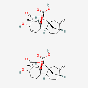 molecular formula C38H46O10 B7908410 Gibberellic acid 4 (62%) & Gibberellic acid 7 (30%) 
