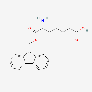 molecular formula C21H23NO4 B7908416 6-amino-7-(9H-fluoren-9-ylmethoxy)-7-oxoheptanoic acid 