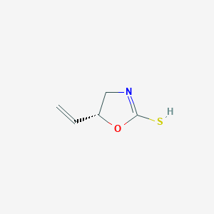 molecular formula C5H7NOS B7908442 (5R)-5-ethenyl-4,5-dihydro-1,3-oxazole-2-thiol 