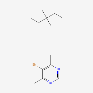 molecular formula C13H23BrN2 B7908455 5-Bromo-4,6-dimethylpyrimidine;3,3-dimethylpentane 