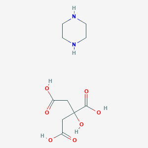 molecular formula C10H18N2O7 B7908465 2-Hydroxypropane-1,2,3-tricarboxylic acid; piperazine CAS No. 113484-97-2