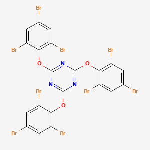 molecular formula C21H6Br9N3O3 B7908510 2,4,6-Tris(2,4,6-tribromophenoxy)-1,3,5-triazine CAS No. 56362-01-7