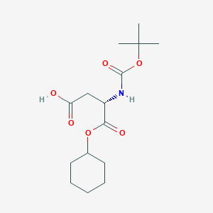 molecular formula C15H25NO6 B7908742 Boc-L-aspartic acid 4-cyclohexyl ester 