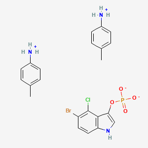 molecular formula C22H24BrClN3O4P B7908758 5-Bromo-4-chloro-3-indolyl-phosphate p-toluidine salt 