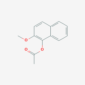 molecular formula C13H12O3 B7908766 1-Acetoxy-2-methoxynaphthalene CAS No. 27581-07-3