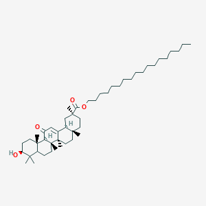 molecular formula C48H82O4 B7908819 octadecyl (2S,4aS,6aR,6aS,6bR,10S,12aS,14bS)-10-hydroxy-2,4a,6a,6b,9,9,12a-heptamethyl-13-oxo-3,4,5,6,6a,7,8,8a,10,11,12,14b-dodecahydro-1H-picene-2-carboxylate 