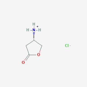 molecular formula C4H8ClNO2 B7908838 (3S)-5-Oxotetrahydro-3-furanaminium chloride 