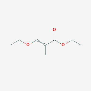 molecular formula C8H14O3 B7908847 3-乙氧基-2-甲基丙烯酸乙酯 