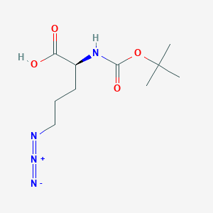 molecular formula C10H18N4O4 B7908868 5-Azido-N-Boc-L-Norvaline 