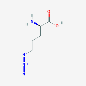 molecular formula C5H10N4O2 B7908900 (2R)-2-amino-5-azidopentanoic acid 