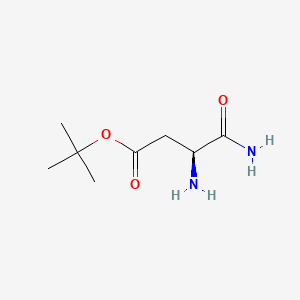 molecular formula C8H16N2O3 B7908909 tert-butyl L-alpha-asparaginate 