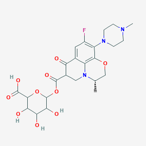 molecular formula C24H30FN3O10 B7908927 Levofloxacin acyl-beta-D-glucuronide 