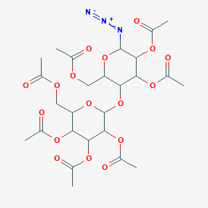 molecular formula C26H35N3O17 B7908939 [4,5-Diacetyloxy-6-azido-3-[3,4,5-triacetyloxy-6-(acetyloxymethyl)oxan-2-yl]oxyoxan-2-yl]methyl acetate 
