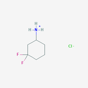 molecular formula C6H12ClF2N B7909003 (3,3-Difluorocyclohexyl)azanium;chloride 
