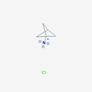 molecular formula C5H10ClN B7909039 1-Bicyclo[1.1.1]pentanylazanium;chloride 