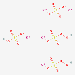 molecular formula H3K5O18S4 B7909053 2Khso5.khso4.K2SO4 