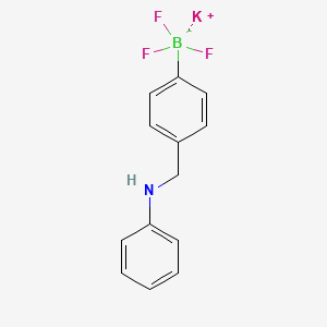 molecular formula C13H12BF3KN B7909076 Potassium [(4-phenylaminomethyl)phenyl]trifluoroborate 