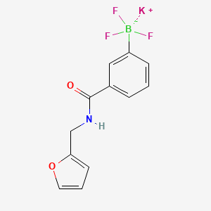 molecular formula C12H10BF3KNO2 B7909092 Potassium 3-(furfurylaminocarbonyl)phenyltrifluoroborate 