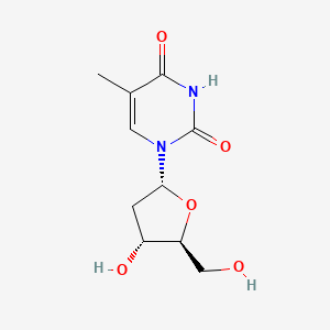 molecular formula C10H14N2O5 B7909129 1-[(2R,4R,5S)-4-hydroxy-5-(hydroxymethyl)tetrahydrofuran-2-yl]-5-methyl-pyrimidine-2,4-dione 