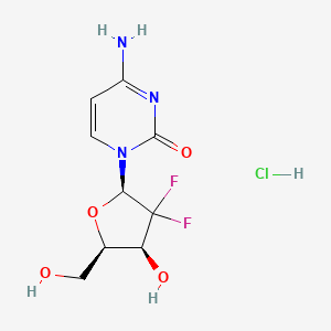 molecular formula C9H12ClF2N3O4 B7909142 C9H11F2N3O4.HCl 