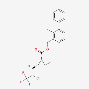 molecular formula C23H22ClF3O2 B7909156 (2-Methyl-3-phenylphenyl)methyl (1s,3s)-3-[(z)-2-chloro-3,3,3-trifluoroprop-1-enyl]-2,2-dimethylcyclopropane-1-carboxylate CAS No. 439680-77-0