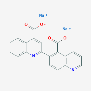 molecular formula C20H10N2Na2O4 B7909166 Disodium;2-(5-carboxylatoquinolin-6-yl)quinoline-4-carboxylate 