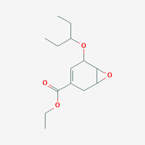molecular formula C14H22O4 B7909192 (1R,5R,6R)-Ethyl 5-(pentan-3-yloxy)-7-oxabicyclo[4.1.0]hept-3-ene-3-carboxylate 