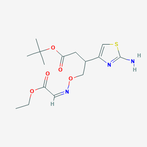 molecular formula C15H23N3O5S B7909195 Ethyl (Z)-2-(2-aminothiazol-4-yl)-2-(1-tert-butoxycarbonyl-1-methyl)ethoxyiminoacetate 