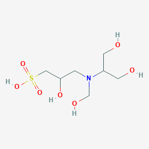 molecular formula C7H17NO7S B7909219 3-[1,3-Dihydroxypropan-2-yl(hydroxymethyl)amino]-2-hydroxypropane-1-sulfonic acid 