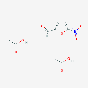molecular formula C9H11NO8 B7909235 2-Furancarboxaldehyde, 5-nitro-, diacetate CAS No. 92799-03-6