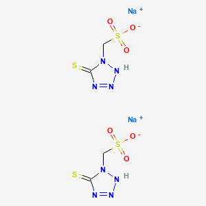 molecular formula C4H6N8Na2O6S4 B7909253 5-Mercapto-1H-tetrazole-1-methanesulfonic acid disodium salt 