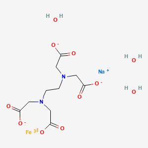 molecular formula C10H18FeN2NaO11 B7909279 Ethylenediaminetetraaceticacidferricsodiumsalttrihydrate 