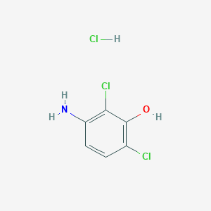 molecular formula C6H6Cl3NO B7909293 2,6-Dichloro-3-aminophenol hydrochloride CAS No. 1210824-87-5