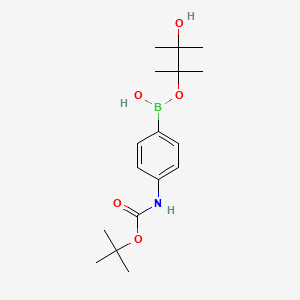 (3-Hydroxy-2,3-dimethylbutan-2-yl)oxy-[4-[(2-methylpropan-2-yl)oxycarbonylamino]phenyl]borinic acid